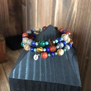 Relios American West Multi-Stone Coil Bracelet